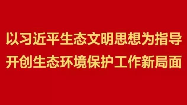 学习习近平思想环保大会精神